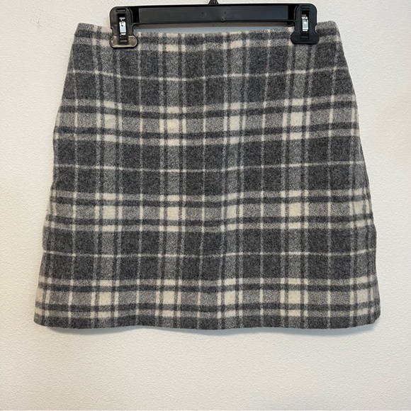 Uniglo Wool Blend College Y2K Collegiate Mini Skirt - Picture 1 of 4